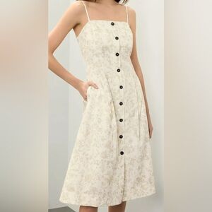 EUDON CHOI Button Up Linen Dress